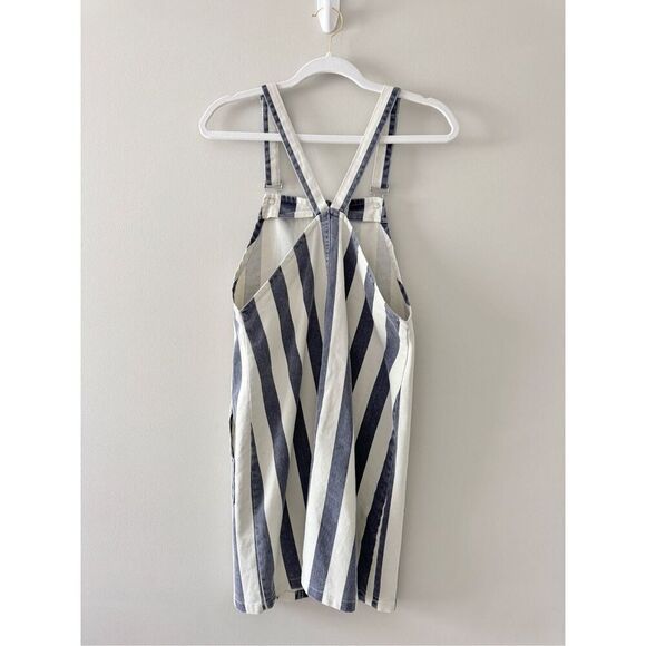 Vince Camuto Blue Denim Striped Casual Overall Dress Size Extra Small - Picture 10 of 12